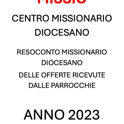 RESOCONTO MISSIONARIO DIOCESANO 2023